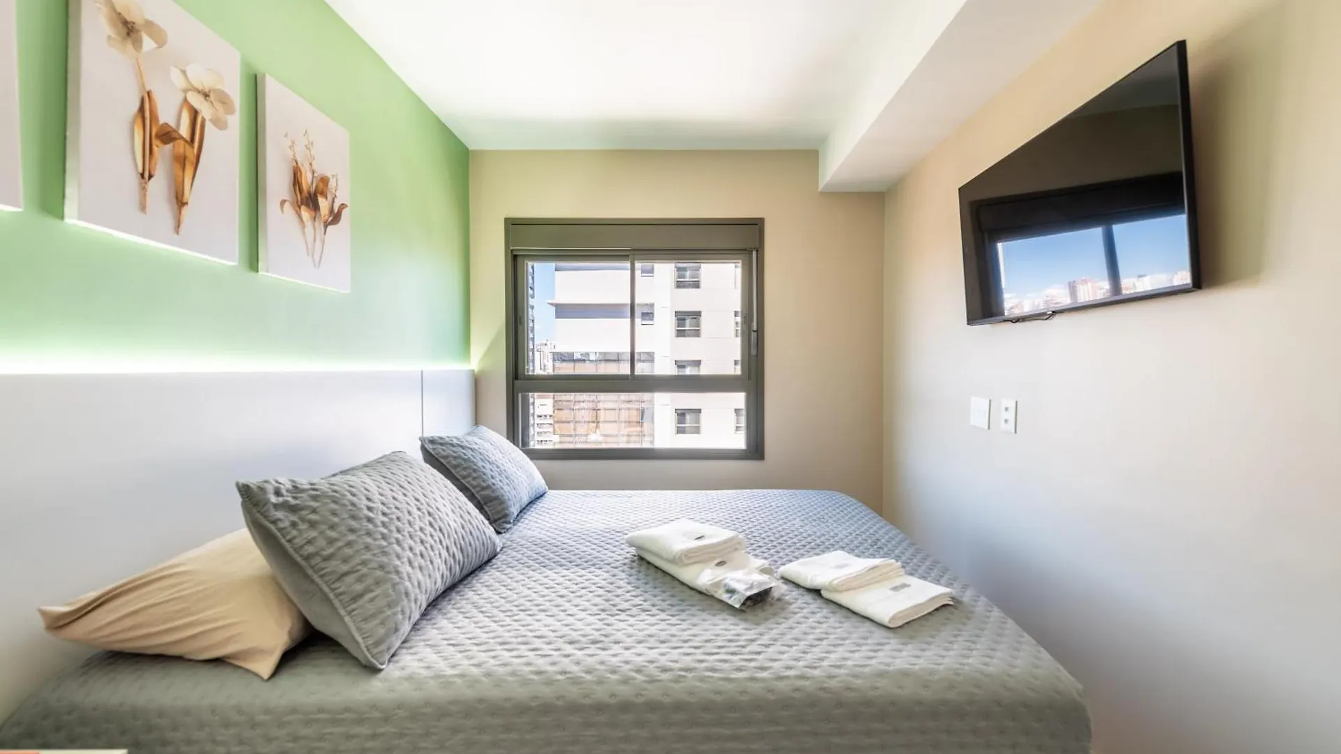 סאו פאולו Campo Belo, Wi-Fi 600Mb, Queen Bed, Piscina סאו פאולו